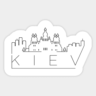 Kiev Minimal Skyline Sticker